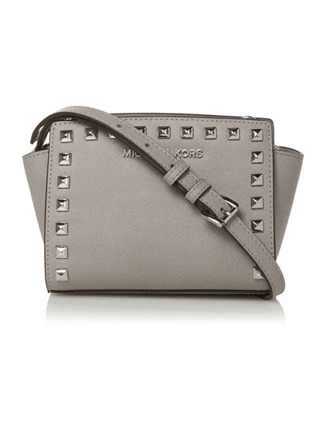 michael kors gray mini bag|Michael Kors grey crossbody.